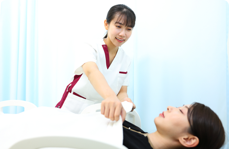 鎮静剤で痛みの軽減を心掛けた検査